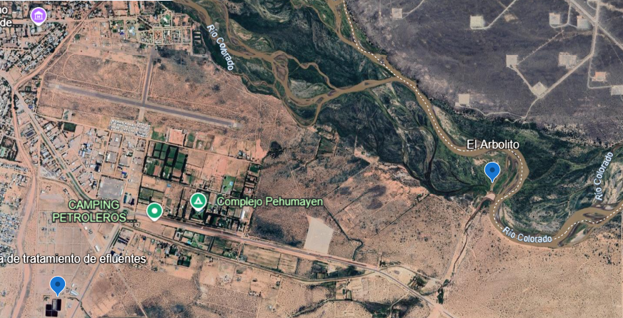 Rincón de los Sauces, Río Colorado